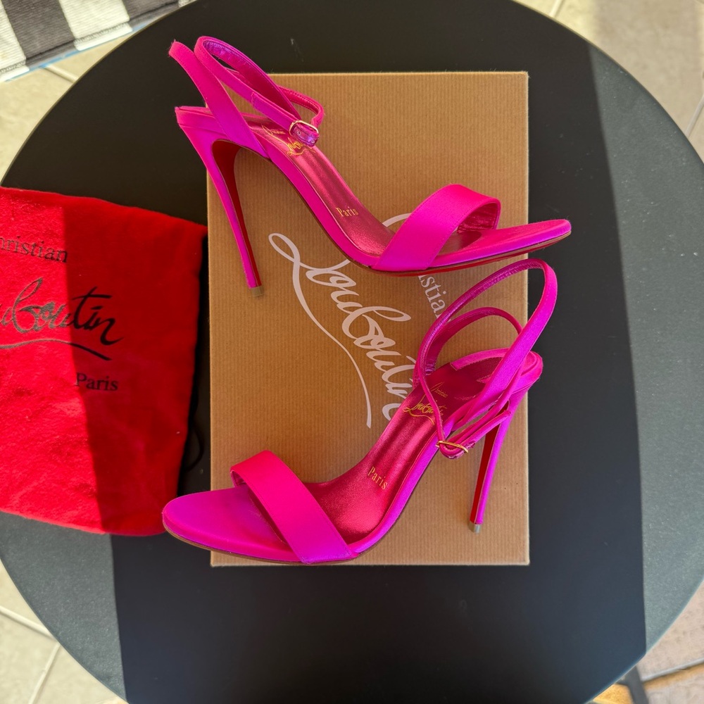 Christian Louboutin LoubiGirl 100 Pink Heels